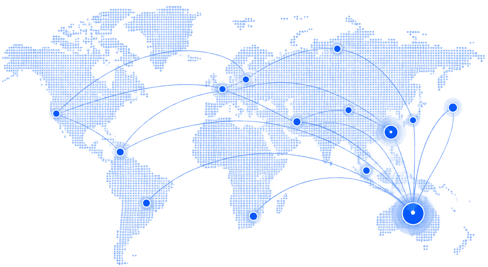 Global network connecting international markets
